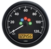 Viewline Onyx 120mph 5 Dial 4 3/8 110mm mounting Electronic Speedometer 12/24 - image 1