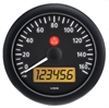 Viewline Onyx 160mph 3 3/8 85mm Electronic Speedometer 12/24 - image 1