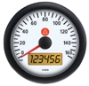 Viewline Ivory 160mph 3 3/8 85mm Electronic Speedometer 12/24 - image 1