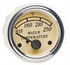 Heritage Chrome 250 F Water Temperature Gauge with VDO Sender and US Thread Adapters - image 1