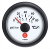 Viewline Ivory 80 PSI/5 bar Oil Pressure Gauge 12/24 - image 1