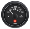 Viewline Onyx 250 F Water Temperature Gauge 12/24V with VDO Sender and Metric Thread Adapters - image 1