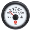 Viewline Ivory 250 F/120 C Water Temperature Gauge 12/24V / Sender Kit with US Thread Adapters - image 1
