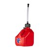 4163-CA Red Square 3 Gallon Motorsport Container W/ Deluxe Hose