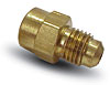 Brass Gauge Fitting Adapter Female 1/8" NPT to -4AN - image 1