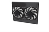 Dual Electric Fans and Black Aluminum Radiator Shroud Kit [1982-1992 Chevy Camaro w/Trans Cooler] - image 1
