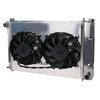 Direct-Fit Satin Aluminum Radiator with Dual Fans and Shroud [1967-1969 Chevy Camaro] - image 1