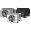 Direct-Fit LS Swap Satin Aluminum Radiator with Single Fan and Shroud [1966-1967 Chevy Chevelle] - image 1