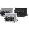 Direct-Fit LS Swap Satin Aluminum Radiator with Dual Fans and Shroud [1978-1988 GM A-Body, G-Body, 1980-1986 Impala/Caprice] - image 1