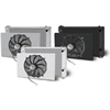 Direct-Fit LS Swap Satin Aluminum Radiator with Single Fan and Shroud [1978-1988 GM A-Body, G-Body, 1980-1986 Impala/Caprice] - image 1