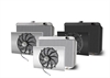 Direct-Fit Black Aluminum Radiator with Single Fan and Polished Shroud [Chrysler A-Body, B-Body, E-Body] - image 1