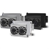 Direct-Fit LS Swap Satin Aluminum Radiator with Dual Fans and Shroud [1964-1967 Pontiac GTO] - image 1
