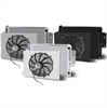 Direct-Fit LS Swap Satin Aluminum Radiator with Single Fan and Shroud [1964-1967 Pontiac GTO] - image 1