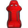 29507 FX1 Pro Fixed-Back Racing Seat, Medium [Red Cloth/Black Vinyl] - image 2