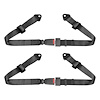 42001B 2 in. Lap Seat Belts, Bolt-In [Black] - image 1