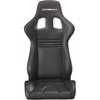 64901F Evolution X Fixed-Back Racing Seat [Black/Carbon Vinyl Red Stitch] - image 2