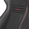64901F Evolution X Fixed-Back Racing Seat [Black/Carbon Vinyl Red Stitch] - image 4