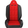 66407PR Baja RS Reclining Suspension Seats [Black Vinyl/Red Cloth] - image 2