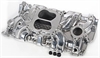 Street Warrior Aluminum Intake Manifold Small Block Chevy 262-400 with 1987-Up Cast Iron Heads - image 1