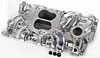 Street Warrior Aluminum Intake Manifold Small Block Chevy 262-400 with 1987-Up Cast Iron Heads - image 1