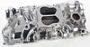 Street Warrior Aluminum Intake Manifold Small Block Chevy 262-400 with 1987-Up Cast Iron Heads - image 2