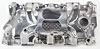 Street Warrior Aluminum Intake Manifold Small Block Chevy 262-400 with 1987-Up Cast Iron Heads - image 3