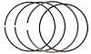 Powersports Piston Ring Set for 1 Cylinder 96.50 mm Bore, Top Ring 1.0 mm, 2nd Ring 1.2 mm, Oil Ring 2.8 mm - image 1