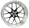 18x8.5 S77 Blk Ctr 5x4.5 2.1BS -65mm O/S High - image 1