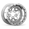 Alpha-1 Polished Finish Double Beadlock Wheel 5 Lug 4" RS - image 1