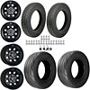 Draglite Black Wheel & Tire Kit 1967-79 A/F-Body Cars* Includes: - image 1