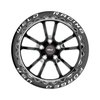 70MB7100B73SBL-BLACK Street RT-S Series S70 Beadlock Wheel [Size: 17"x10"] Black Center w/Polished Shell Finish - image 2