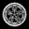 70LB7125A30SBL-BLACK Street RT-S Series S70 Rear Wheel [Size: 17"x12.5"] Black Center w/Polished Shell Finish - image 2
