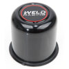 Push-Through Center Cap 5-Lug 3.16 in. OD x 3.20 in. Tall for DFS Series Wheels [Black] - image 1