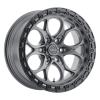 W10709084500 W107  Ledge Six Wheel Size: 20 X 9" Bolt Pattern: 6x139.7 [Satin Gunmetal/Satin Black Ring]
