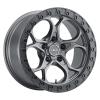 W107  Ledge Six Wheel Size: 17 X 10" Bolt Pattern: 5x5" [Satin Gunmetal/Satin Black Ring] - image 1