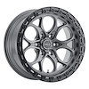 W107  Ledge Six Wheel Size: 18 X 9" Bolt Pattern: 6x139.7 [Satin Gunmetal/Satin Black Ring] - image 1