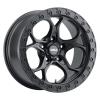 W108  Ledge Wheel Size: 17 X 9" Bolt Pattern: 5x127 [Satin Black/Satin Black Ring] - image 1