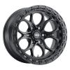 W108  Ledge Six Wheel Size: 18 X 9" Bolt Pattern: 6x139.7 [Satin Black/Satin Black Ring]