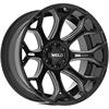 W111  Gradient Wheel Size: 22 X 12" Bolt Pattern: 8x170 [Gloss Black Milled] - image 1