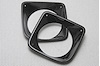 MSD-C10-HBZ1 Carbon Fiber Headlight Bezels 1967-1968 Chevy C10 Truck, Carbon Fiber Over Fiberglass [High Gloss Clear] - image 1