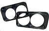 SQ0943946 Carbon Fiber Headlight Bezels 1967-1972 GMC C10 Truck, Carbon Fiber [High Gloss Clear] - image 1