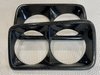 SQ0943946 Carbon Fiber Headlight Bezels 1967-1972 GMC C10 Truck, Carbon Fiber [High Gloss Clear] - image 2