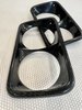 SQ0943946 Carbon Fiber Headlight Bezels 1967-1972 GMC C10 Truck, Carbon Fiber [High Gloss Clear] - image 3