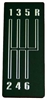 Shift Pattern Plate 1966-67 Chevelle - image 1