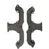 SB Chevy Ram Horn Manifolds 1955-Up SB Chevy Cast Iron w/Black Finish