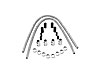 FlexKool Heater Hose Kit 44" Hose w/Polished Caps