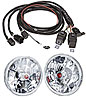 Tri-Bar 5-3/4" Round Headlight Kit Includes: Tri-Bar 5-3/4" Round Headlight - Center Dot: Red
