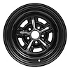 84-5812042 84-Series Magnum 500 Wheel [Size: 15" x 8"] Chrome Center w/Black Windows & Outer Rim - image 1
