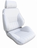 Rally Smooth Back Recliner Left White Vinyl - image 1
