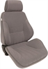 Rally Smooth Back Recliner Left Grey Velour - image 1